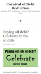 Mobile Screenshot of carnivalofdebtreduction.com